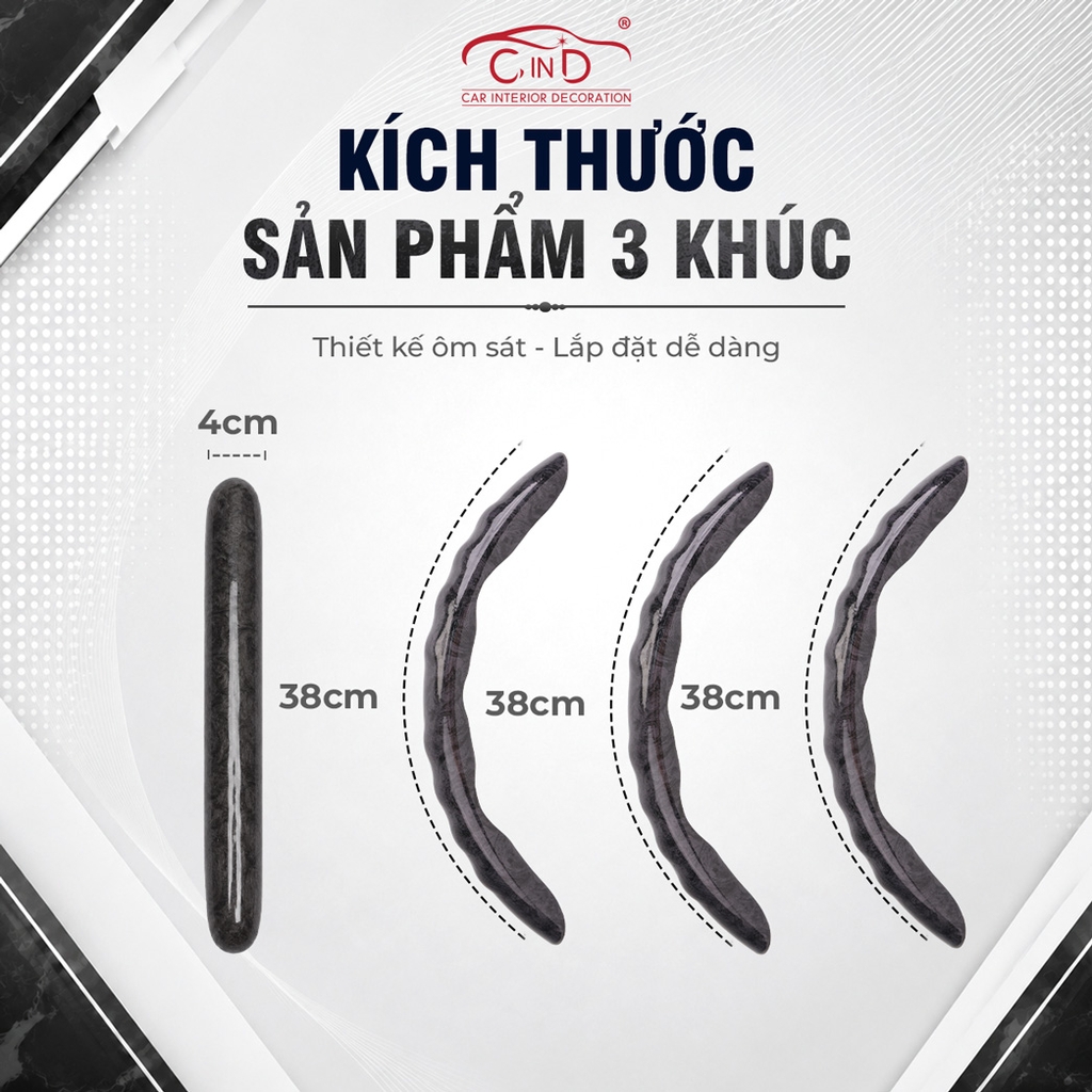 Ốp Bọc Vô Lăng CIND Vân Gỗ Đào (Phiên Bản Nâng Cấp) Sang Trọng Đẳng Cấp Mỏng Nhẹ Chống Trượt Phù Hợp Nhiều Dòng Xe