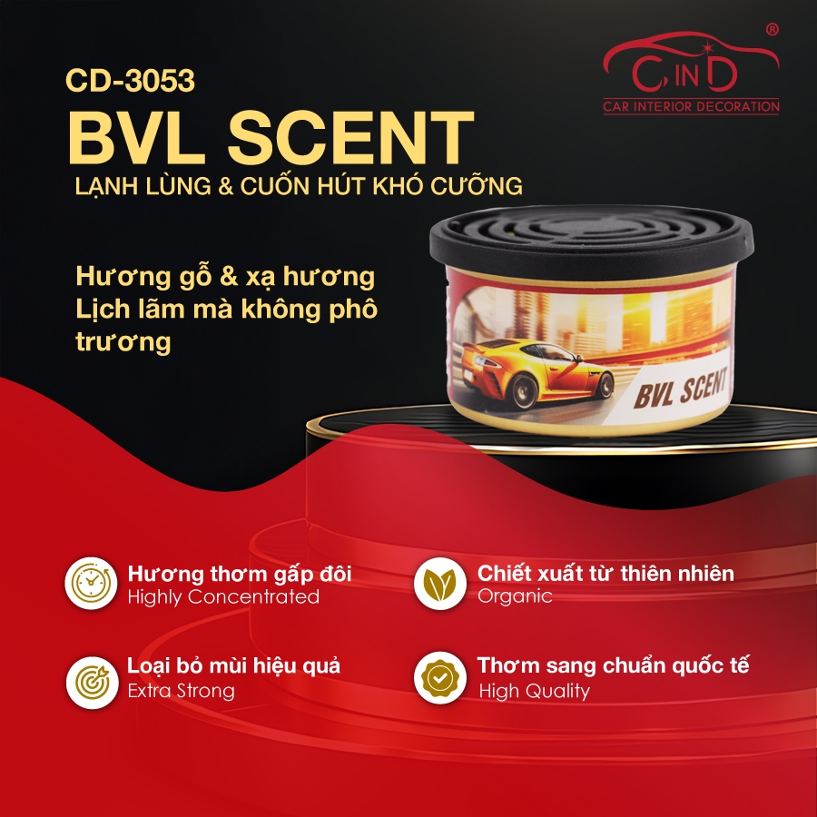 Sáp Thơm Ô Tô CIND CD-305 Hương Thơm Độc Quyền Tinh Tế Mỗi Ngày