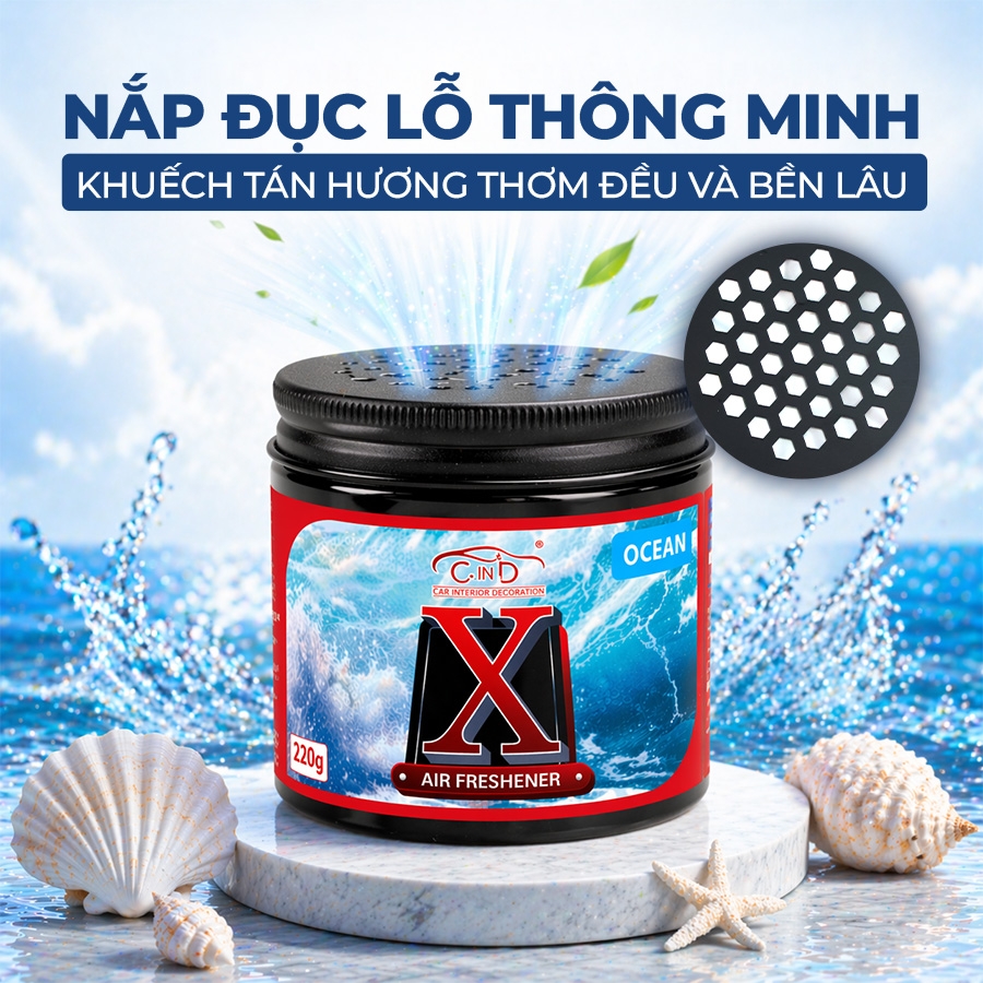 Sáp Thơm Ô Tô CIND X-Gel CD-X002 Ocean 220g