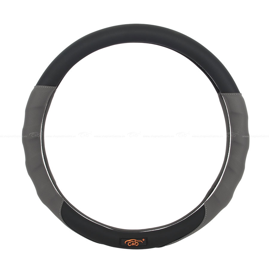 Bọc Vô Lăng CIND S048 Size M Màu Đen Xám - Nhập Khẩu Chính Hãng