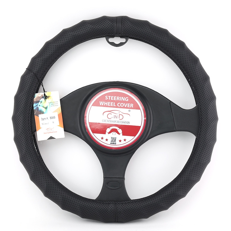 Bọc Vô Lăng CIND 8060 Size M Màu Đen - Nhập Khẩu Chính Hãng