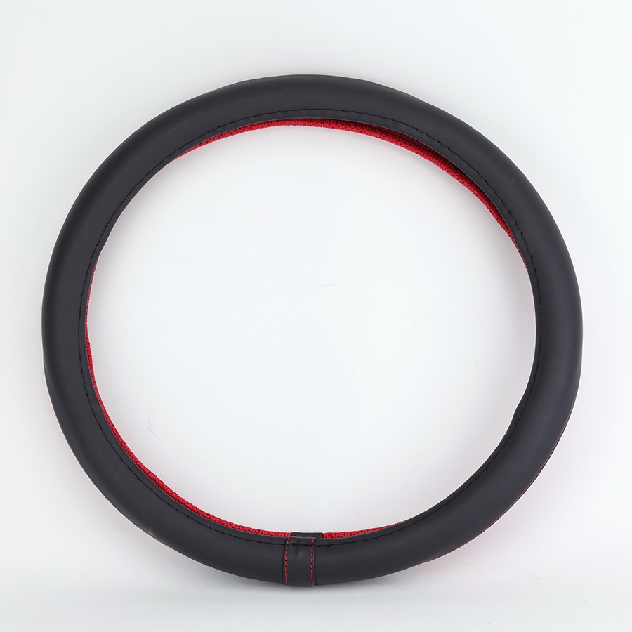 Bọc Vô Lăng CIND E011 Size M Màu Đen Đỏ Da PU Lõi TPE Chống Trượt Siêu Êm - Nhập Khẩu Chính Hãng