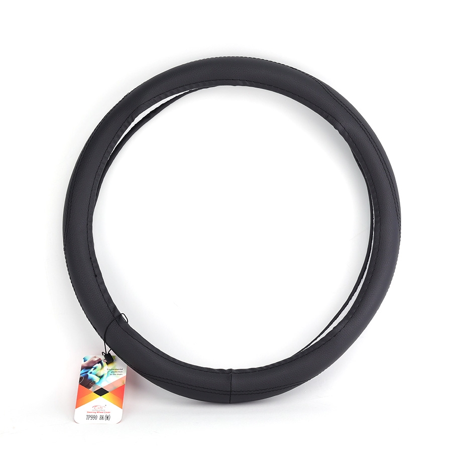 Bọc Vô Lăng CIND TP990 Size M Màu Đen Da PU Lõi TPE Chống Trượt Siêu Êm - Nhập Khẩu Chính Hãng