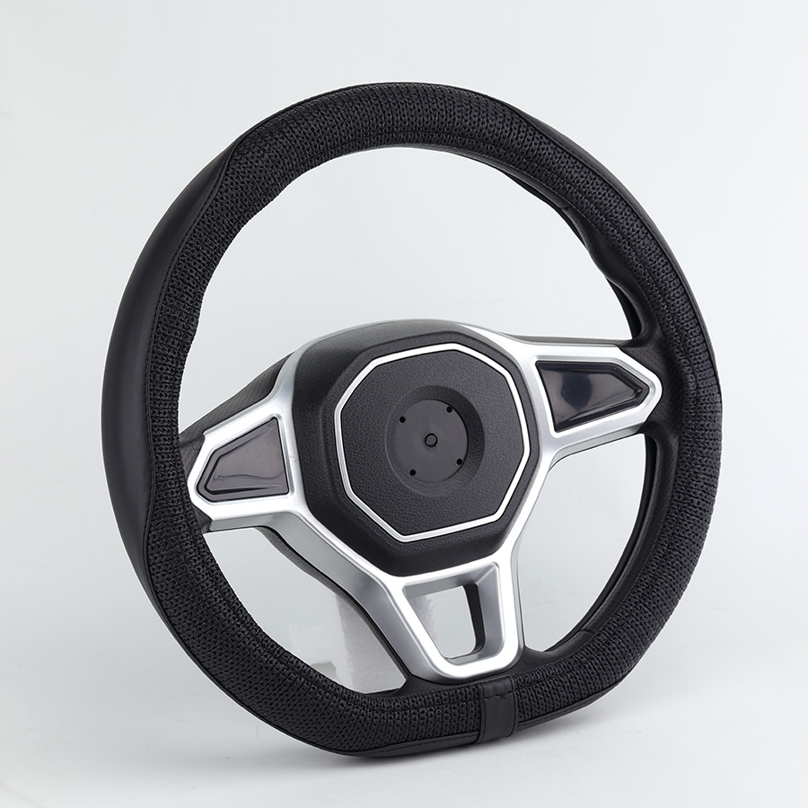 Bọc Vô Lăng D-Cut CIND E011D Size M Màu Đen Da PU Lõi TPE Chống Trượt Siêu Êm - Nhập Khẩu Chính Hãng