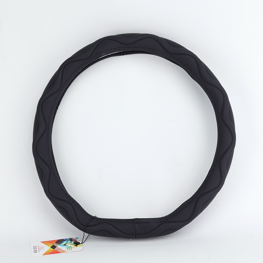 Bọc Vô Lăng D-Cut CIND Y019D Size M Màu Đen Da PU Lõi TPE Chống Trượt Siêu Êm - Nhập Khẩu Chính Hãng