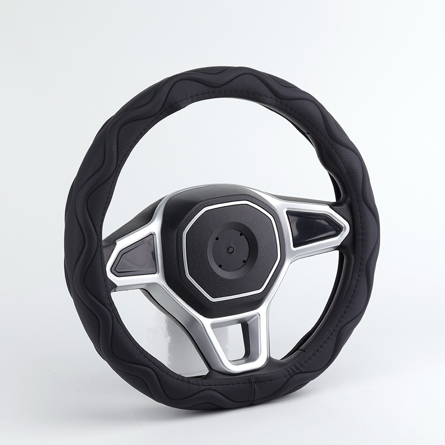 Bọc Vô Lăng D-Cut CIND Y019D Size M Màu Đen Da PU Lõi TPE Chống Trượt Siêu Êm - Nhập Khẩu Chính Hãng