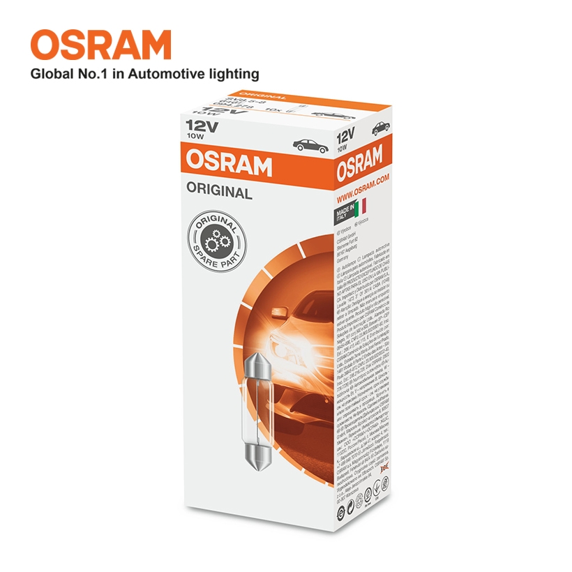 Combo 10 Bóng Đèn Cana Trung OSRAM Original C5W 12V 10W - Nhập Khẩu Chính Hãng