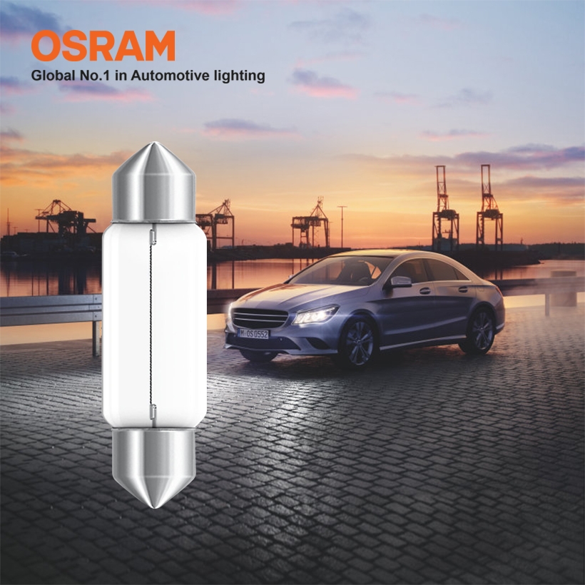 Combo 10 Bóng Đèn Cana Trung OSRAM Original C5W 12V 10W - Nhập Khẩu Chính Hãng