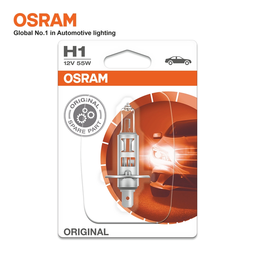 Bóng Đèn Halogen OSRAM Original H1 12V 55W - Nhập Khẩu Chính Hãng