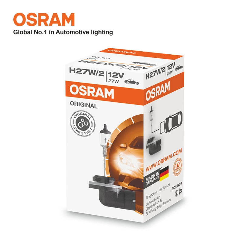 Bóng Đèn Halogen OSRAM Original H27 12V 27W (Chân Cong) - Nhập Khẩu Chính Hãng