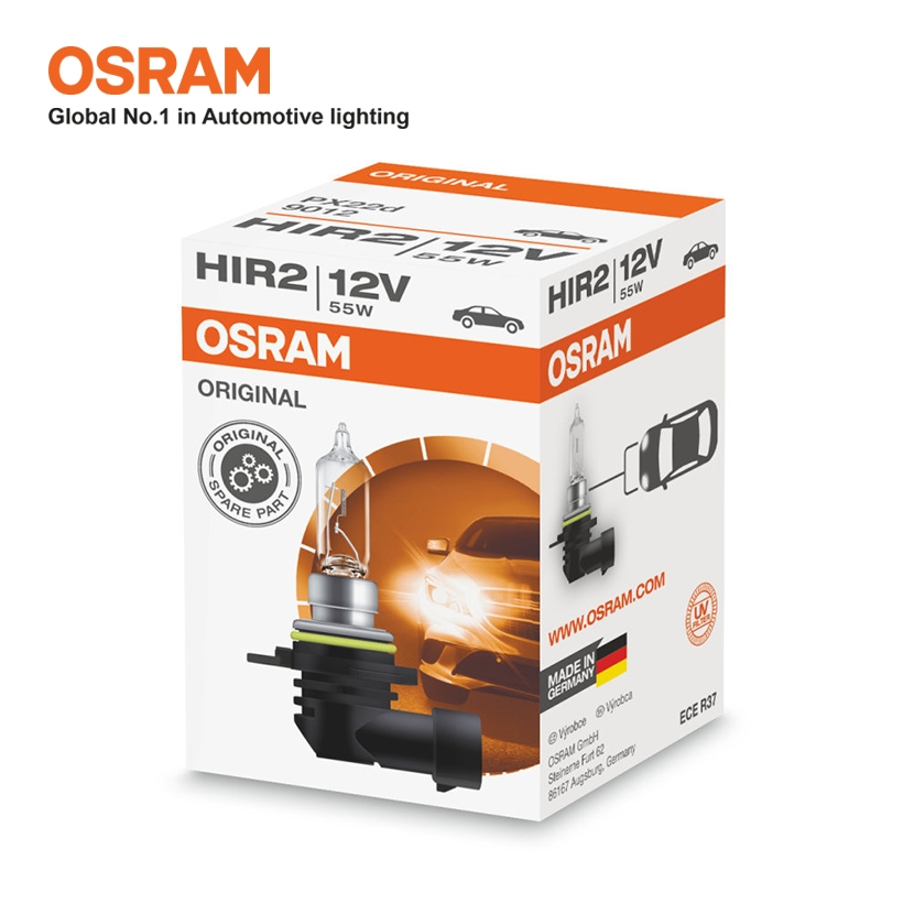 Bóng Đèn Halogen OSRAM Original HIR2 12V 55W (Chân Cong) - Nhập Khẩu Chính Hãng