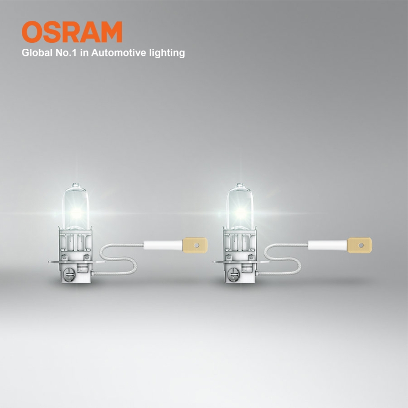 Combo 2 Bóng Đèn Halogen Tăng Sáng 100% OSRAM Truckstar Pro H3 24V 70W - Nhập Khẩu Chính Hãng