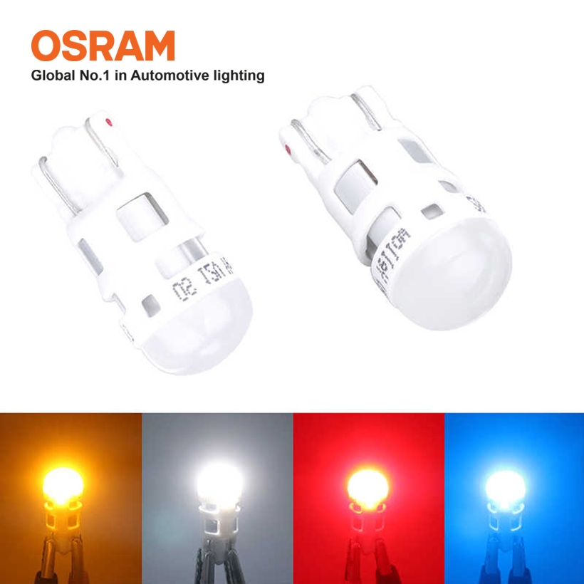 Combo 2 Bóng Đèn Led Chân Ghim Nhỏ OSRAM Standard T10 W5W 2825DW4.0 12V Màu Trắng Cool