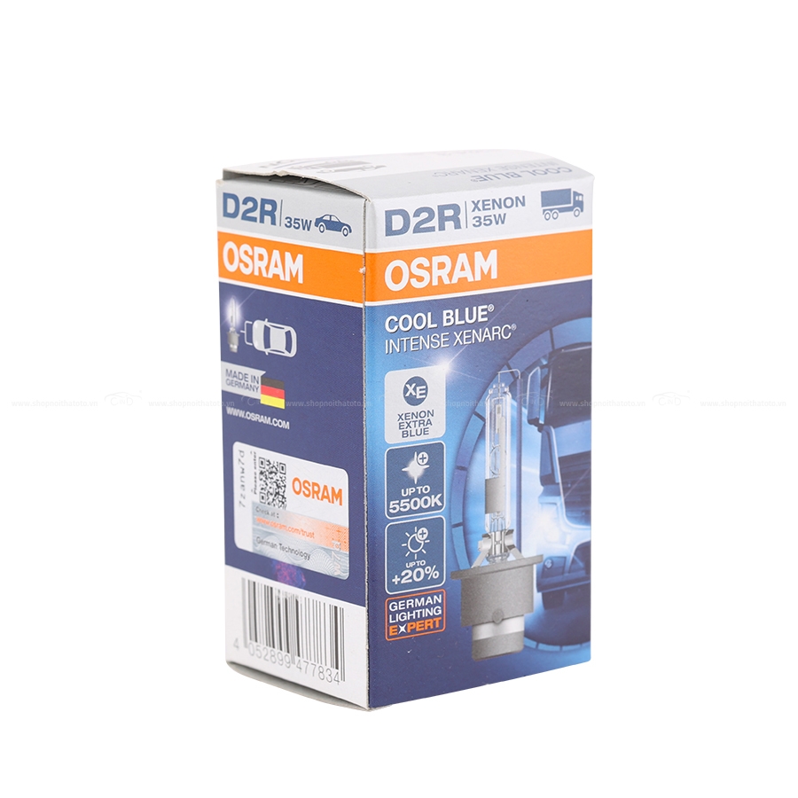 Bóng Đèn Xenon OSRAM Original D2R 66250CBI 12V 35W Màu Cool Blue - Nhập Khẩu Chính Hãng