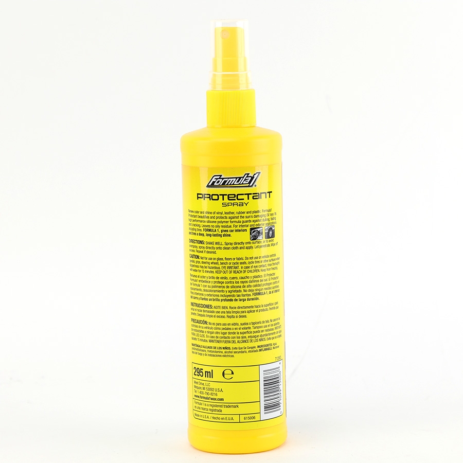 Dung Dịch Bảo Vệ Nhựa Táp Lô Khử Mùi FORMULA 1 615006 295ml Không Mùi Không Nhờn An Toàn Nội Ngoại Thất - Nhập Khẩu Chính Hãng