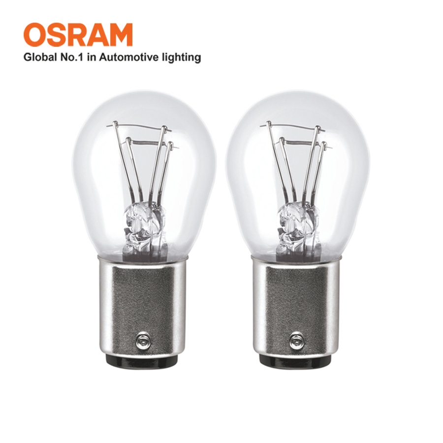 Combo 10 Bóng Đèn Sau 2 Tim OSRAM Original P21/5W 12V 21/5W (Chân Cao Thấp) - Nhập Khẩu Chính Hãng