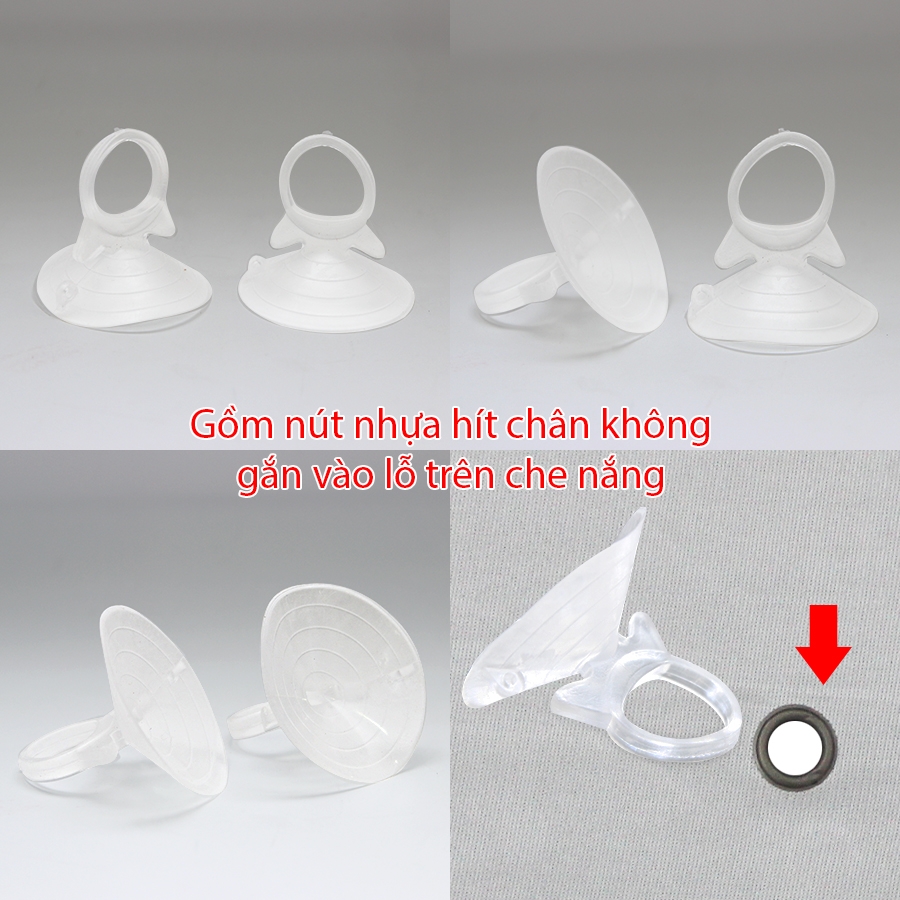 Combo 2 Tấm Che Nắng Ô Tô Bạch Kim Tráng Bạc Tròn Chống Tia UV CIND CD-C001 (36x44cm) - Nhập Khẩu Chính Hãng