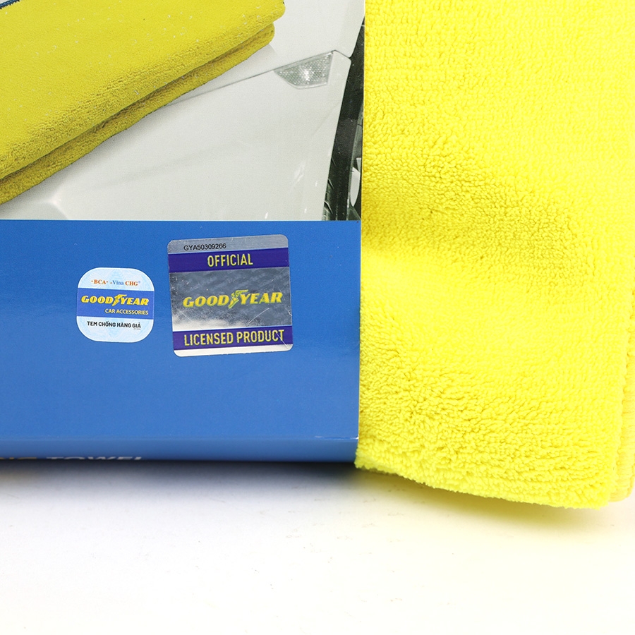 Combo 3 Khăn Lau Đa Năng Microfiber GOODYEAR GY-5599 (40*30cm) Không Gây Trầy Xước Thấm Hút Bụi Siêu Sạch - Nhập Khẩu Chính Hãng