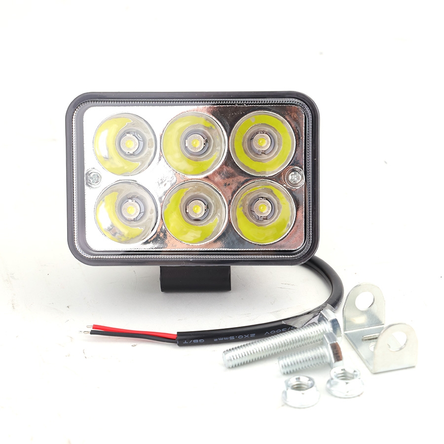Đèn LED Trợ Sáng Bảng Chữ Nhật Viair 6 Bóng Trắng 12-30V (77x111mm)