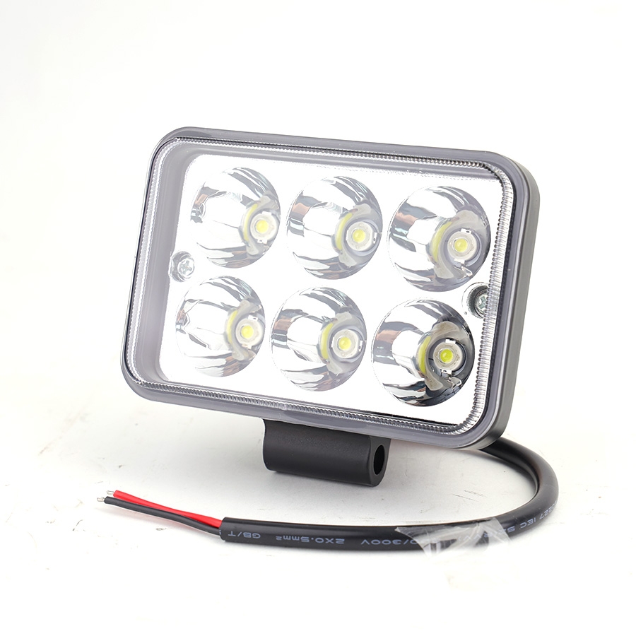 Đèn LED Trợ Sáng Bảng Chữ Nhật Viair 6 Bóng Trắng 12-30V (77x111mm)