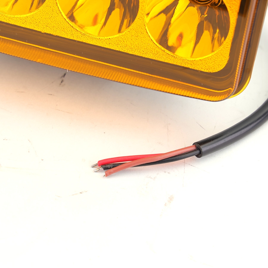 Đèn LED Trợ Sáng Bảng Chữ Nhật Viair 8 Bóng Vàng 12-30V (99x152mm)