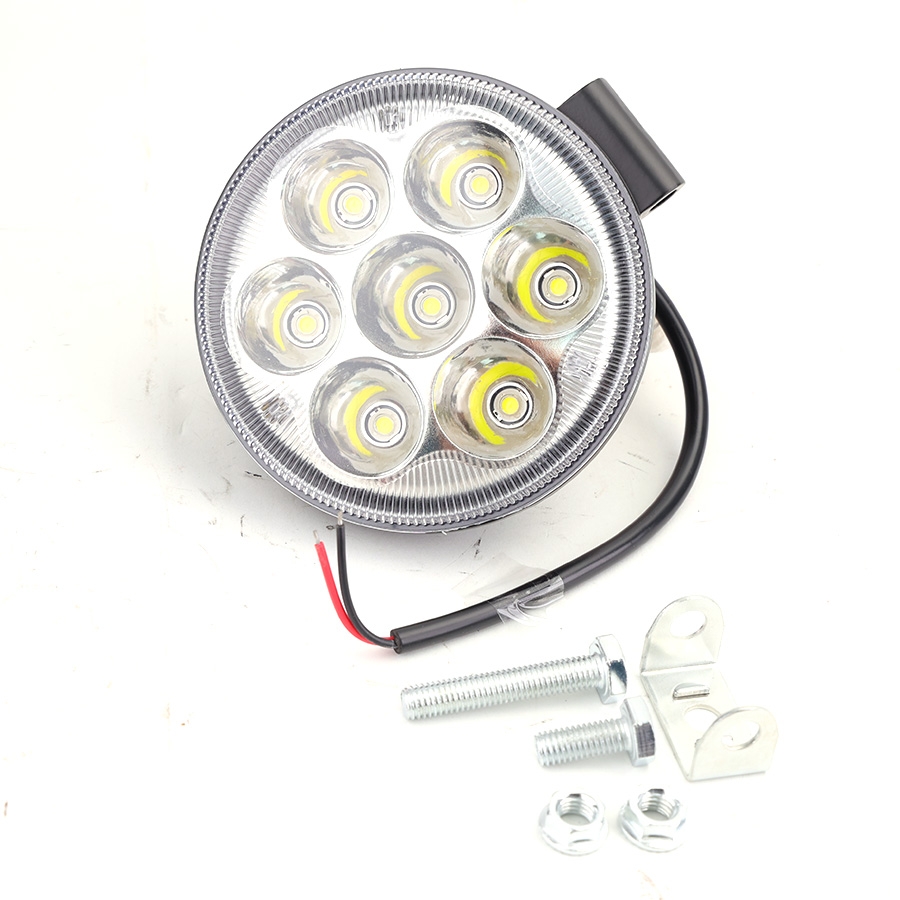 Đèn LED Trợ Sáng Tròn Viair 7 Bóng Trắng 12-30V