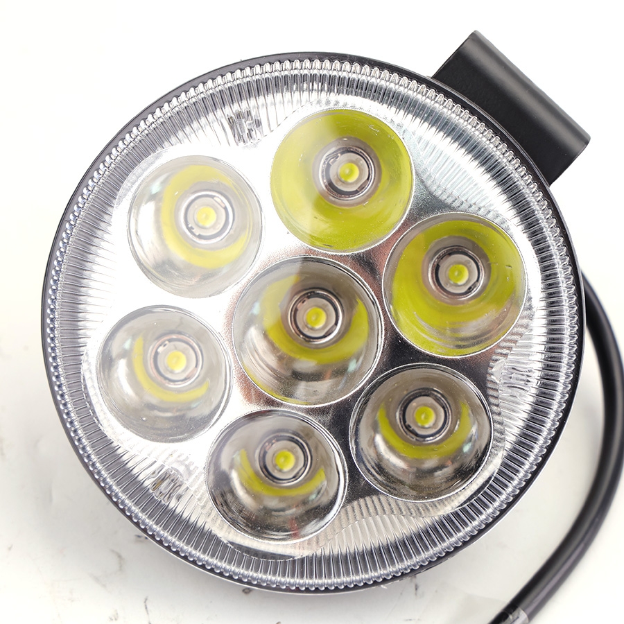 Đèn LED Trợ Sáng Tròn Viair 7 Bóng Trắng 12-30V