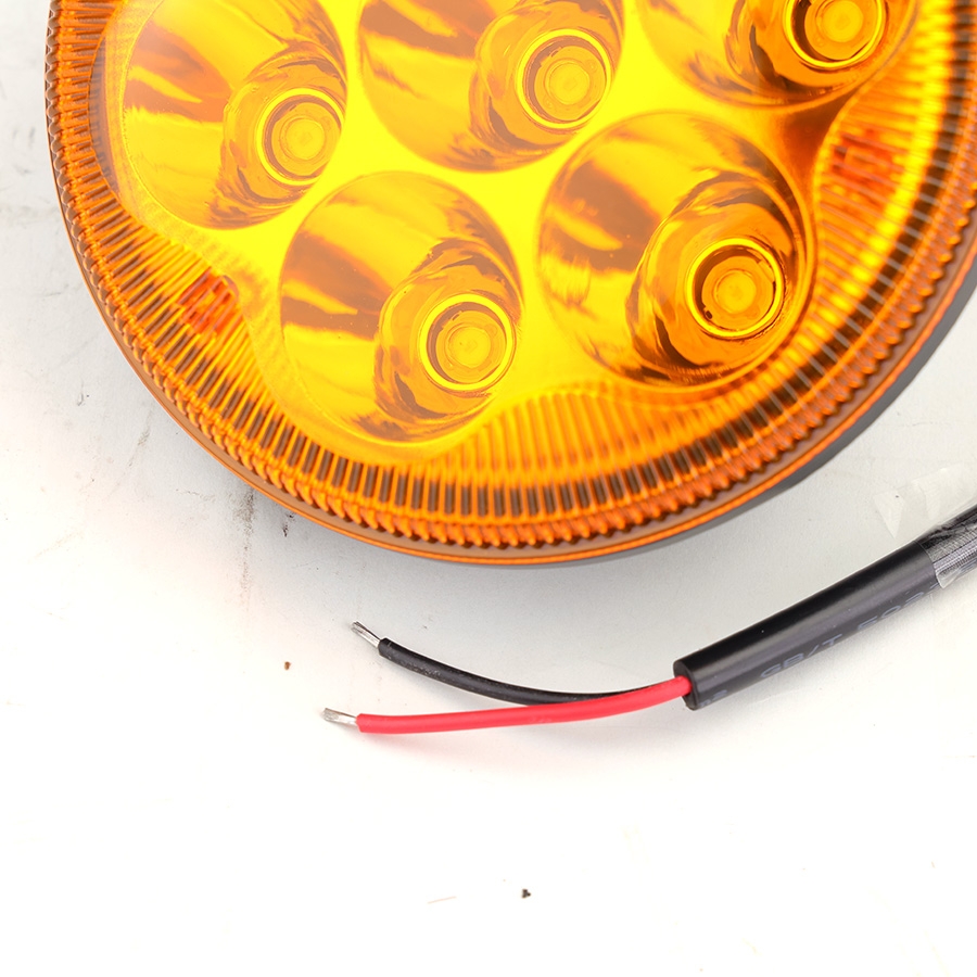 Đèn LED Trợ Sáng Tròn Viair 7 Bóng Vàng 12-30V