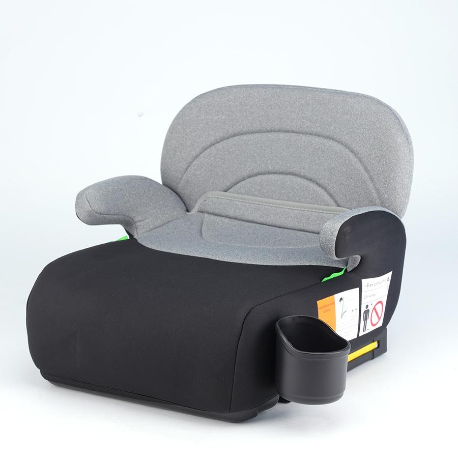 Ghế Nâng Ô Tô Trẻ Em ET-002A Booster Seat 125–150cm Màu Đen Tựa Lưng Có ISOFIX i-Size Có Khay Đựng Cốc Tiện Lợi  – Nhập Khẩu Chính Hãng