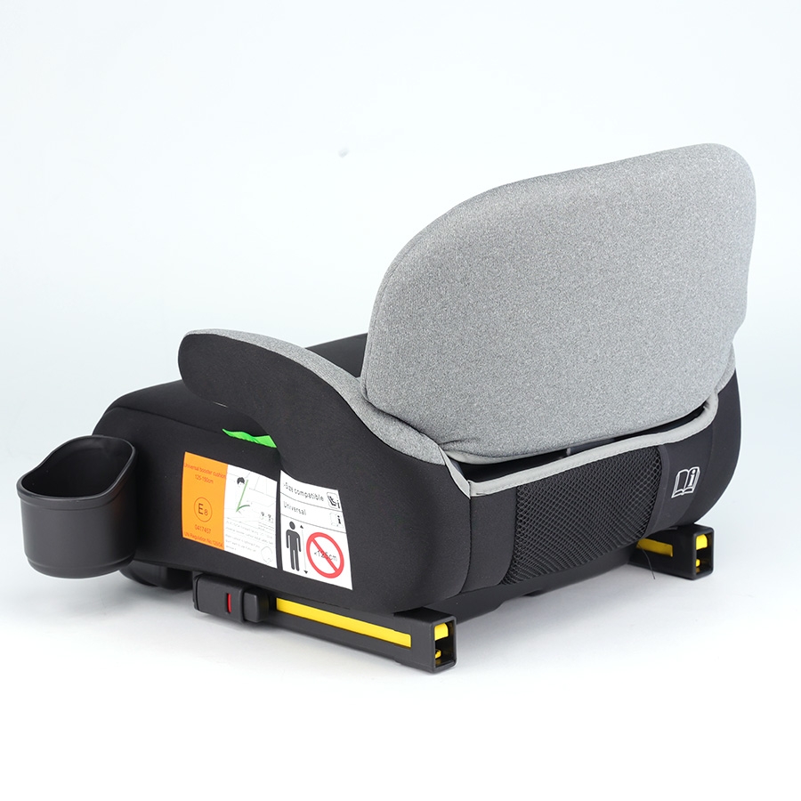 Ghế Nâng Ô Tô Trẻ Em ET-002A Booster Seat 125–150cm Màu Đen Tựa Lưng Có ISOFIX i-Size Có Khay Đựng Cốc Tiện Lợi  – Nhập Khẩu Chính Hãng