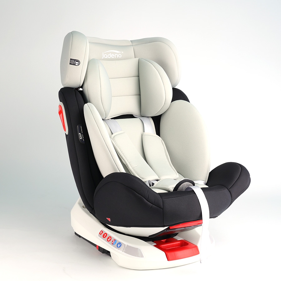 Ghế An Toàn Cho Trẻ Em QM-360A ISOFIX + Xoay 360° Thông Minh + Khoá An Toàn 5 Điểm Phiên Bản Hiện Đại Màu Xám Sang Trọng - Nhập Khẩu Chính Hãng