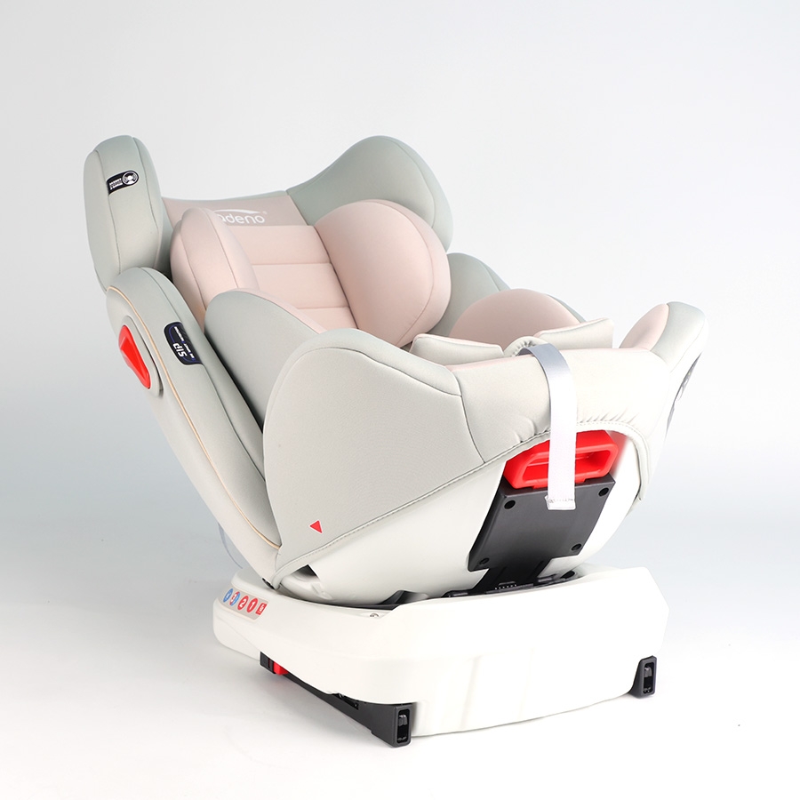 Ghế An Toàn Cho Trẻ Em QM-360A ISOFIX + Xoay 360° Thông Minh + Khoá An Toàn 5 Điểm Phiên Bản Hiện Đại Màu Hồng Ngọt Ngào - Nhập Khẩu Chính Hãng