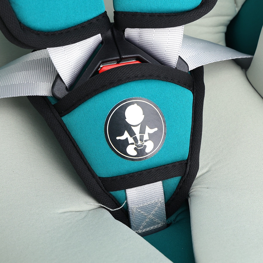 Ghế An Toàn Cho Trẻ Em QM-701A ISOFIX + LATCH + Khoá An Toàn 5 Điểm Phiên Bản Nâng Cấp Màu Xanh Hiện Đại - Nhập Khẩu Chính Hãng