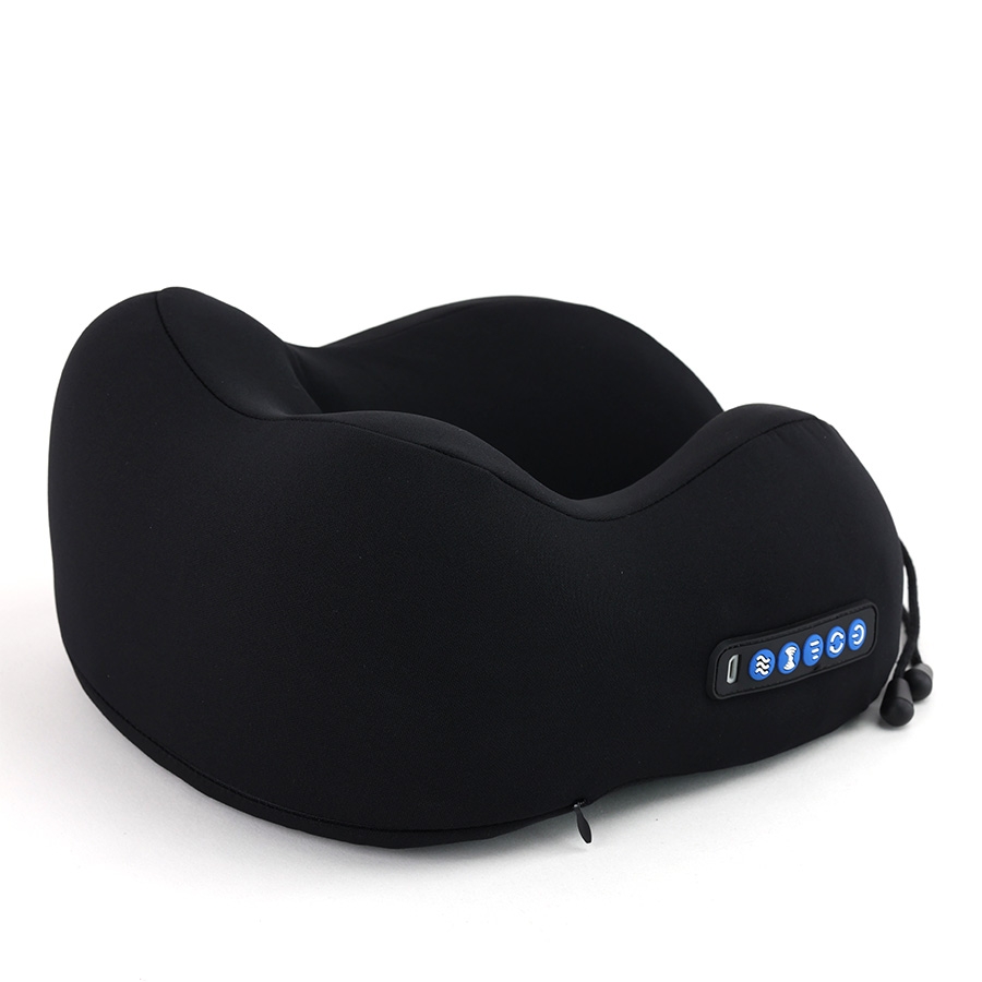 Gối Cổ Chữ U Cao Su Non Định Hình Đa Năng Massage Xoay 2 Chiều Hồng Ngoại Tích Điện CIND Chống Đau Mỏi Vai Gáy, Tựa Cổ Đi Máy Bay, Ô Tô, Du Lịch, Văn Phòng - Nhập Khẩu Chính Hãng