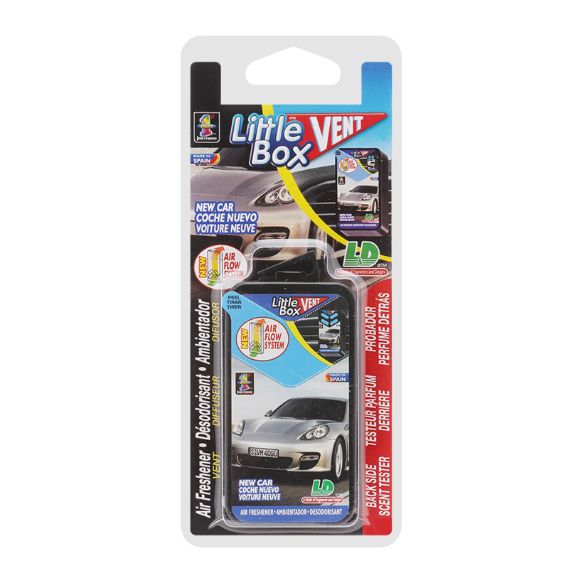 Hộp Thơm Ghim Máy Lạnh L&D Little Box New Car 5ml - Nhập Khẩu Chính Hãng