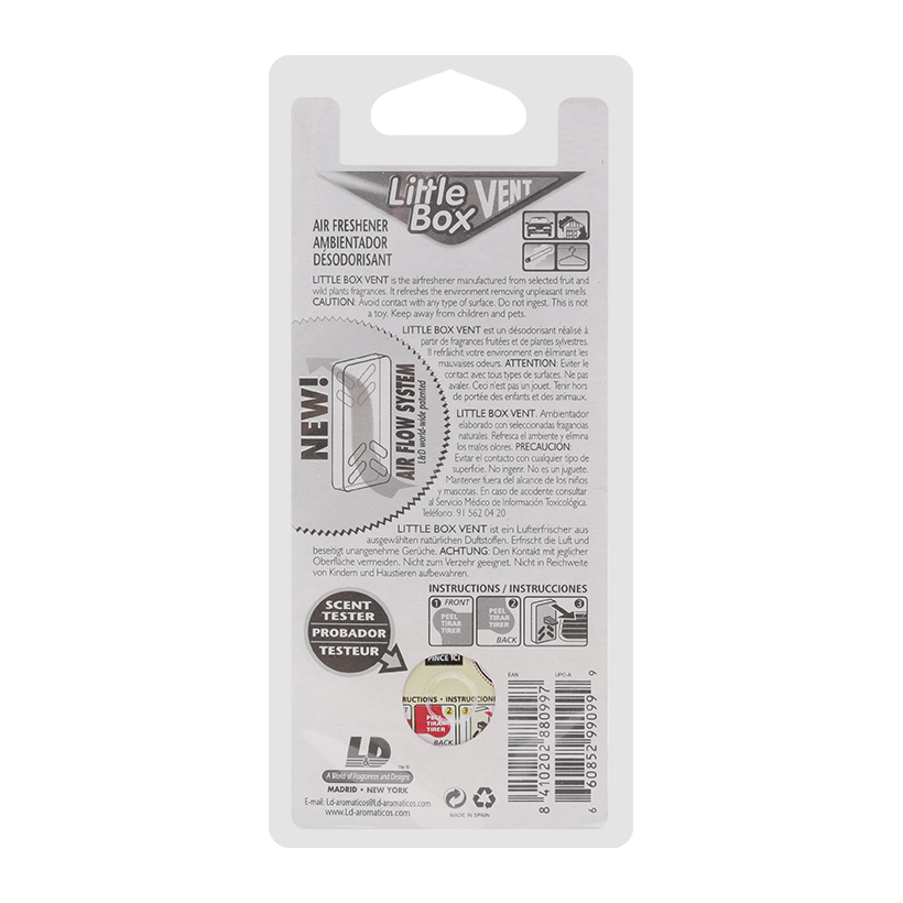 Hộp Thơm Ghim Máy Lạnh L&D Little Box New Car 5ml - Nhập Khẩu Chính Hãng