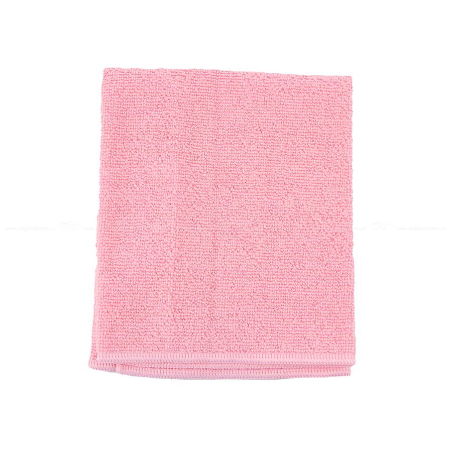 Khăn Lau Microfiber CIND Màu Hồng (40*40cm) - Nhập Khẩu Chính Hãng
