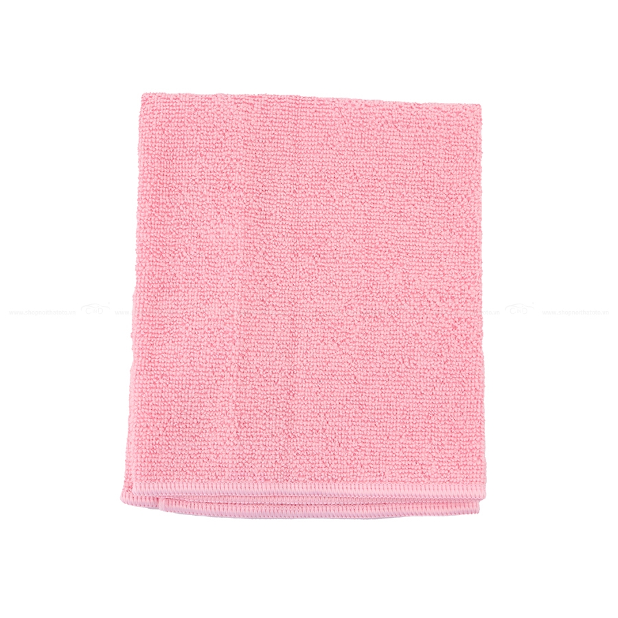 Khăn Lau Microfiber CIND Màu Hồng (40*40cm) - Nhập Khẩu Chính Hãng