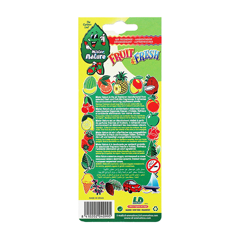 Lá Thơm Nụ Cười May Mắn L&D Mister Nature Green Apple - Nhập Khẩu Chính Hãng