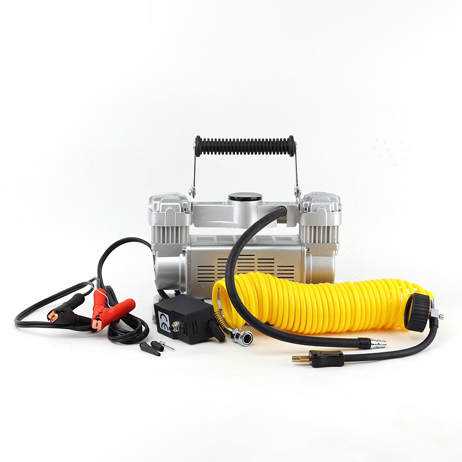 Máy Bơm Lốp Ô Tô 2 Xi-lanh 12V Công Suất Lớn Bơm Siêu Nhanh Siêu Khoẻ JL-ID40 - Nhập Khẩu Chính Hãng