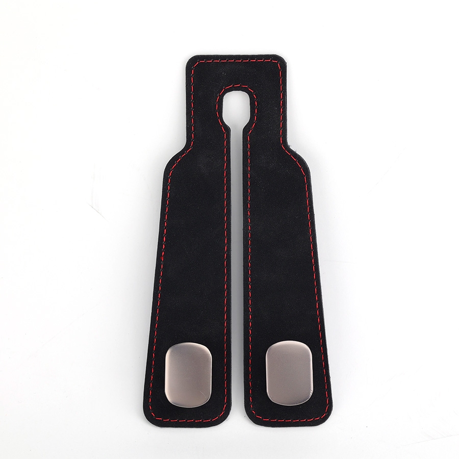 Móc Treo Kép Đa Năng Trên Ô Tô CIND BO-N021 Bằng Kim Loại Bọc Da Lộn Màu Đen Sang Trọng Cho Nội Thất Xe - Nhập Khẩu Chính Hãng