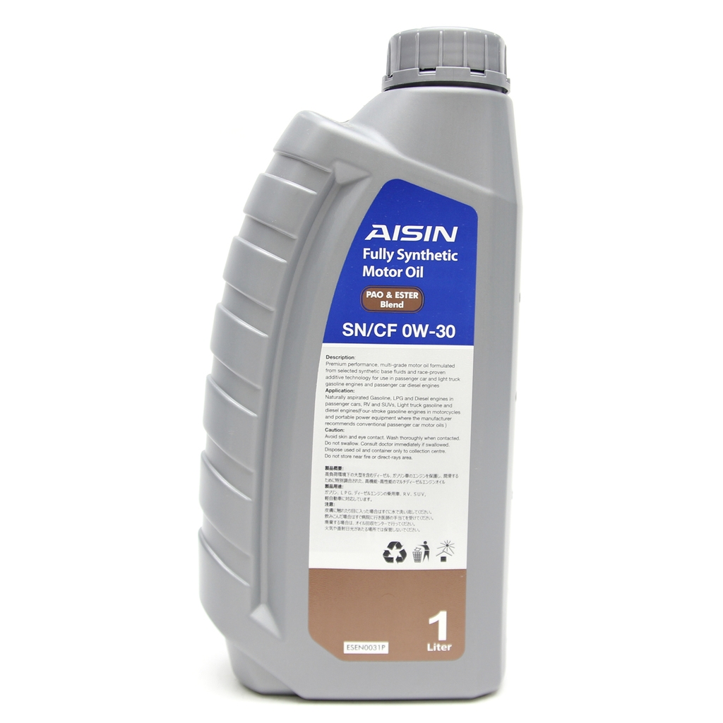 Nhớt Động Cơ AISIN ESEN0031P 0W-30 SN / CF Pao & Ester Blend 1L - Nhập Khẩu Chính Hãng
