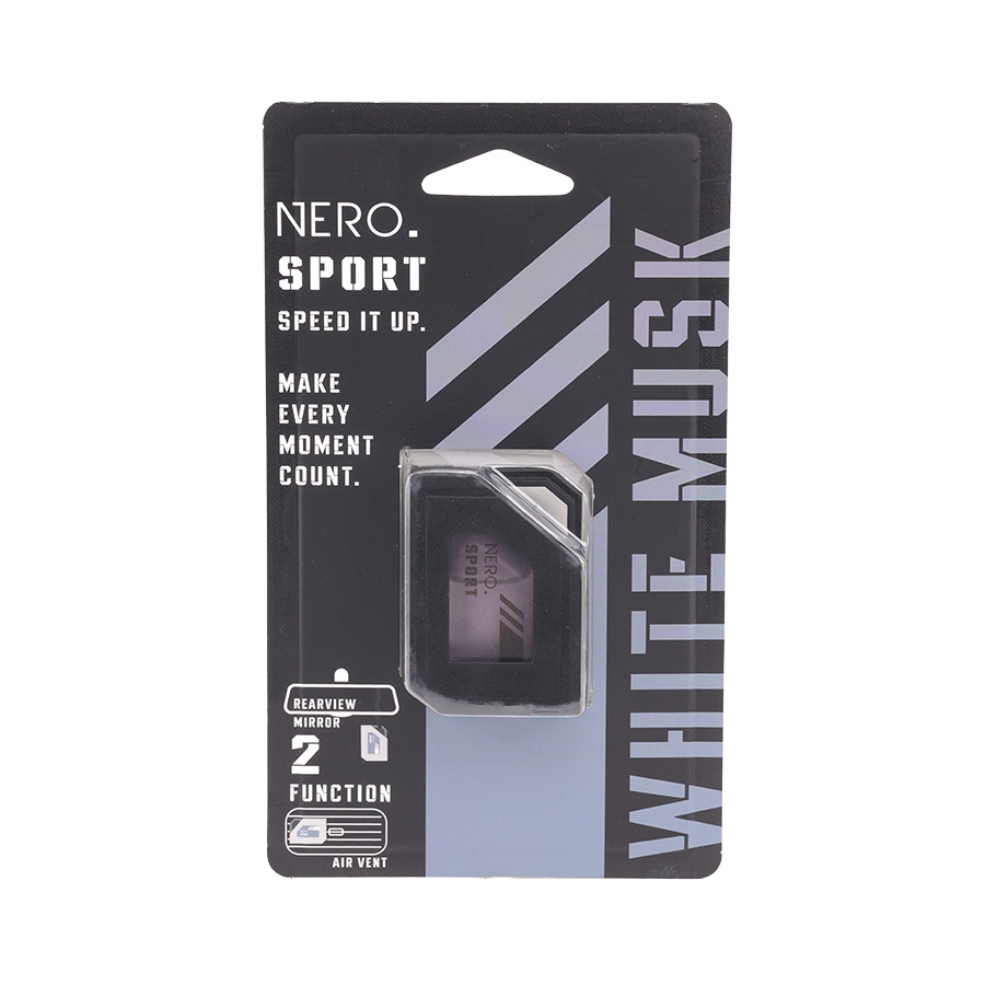 Nước Hoa Ô Tô 2in1 Treo Gương & Ghim Máy Lạnh AIR-Q Nero Sport No360 Đánh Thức Cảm Xúc Trên Mọi Hành Trình - Nhập Khẩu Chính Hãng