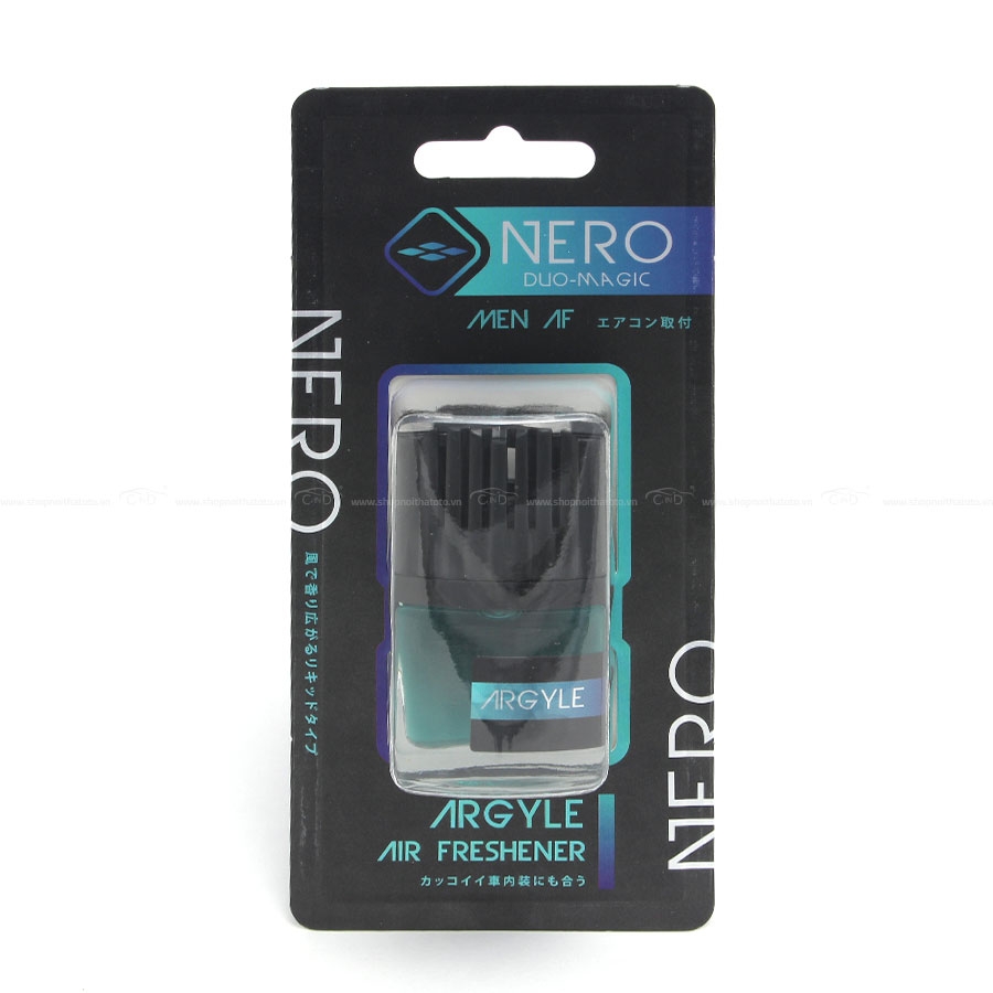 Nước Hoa Ghim Máy Lạnh AIR-Q Nero Duo-Magic Argyle No306-1 Men AF 9ml - Nhập Khẩu Chính Hãng