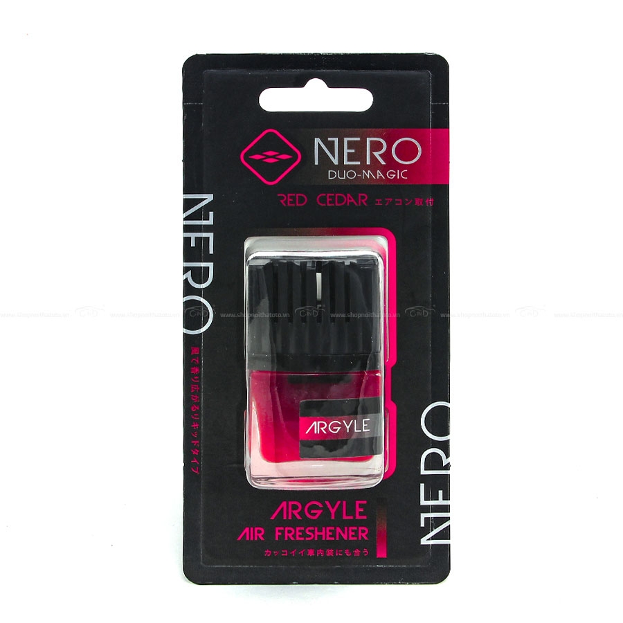 Nước Hoa Ghim Máy Lạnh AIR-Q Nero Duo-Magic Argyle No306-4 Red Cedar 9ml - Nhập Khẩu Chính Hãng