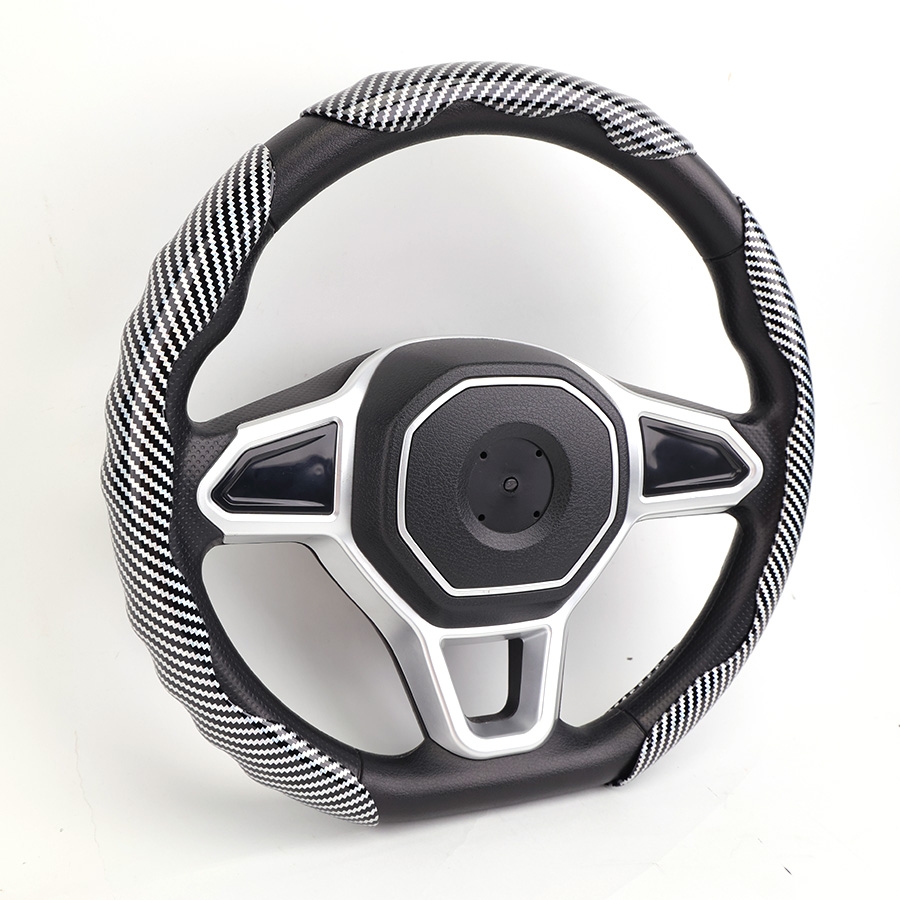 Ốp Bọc Vô Lăng CIND Carbon Bóng Thể Thao Mỏng Nhẹ Chống Trượt Phù Hợp Nhiều Dòng Xe