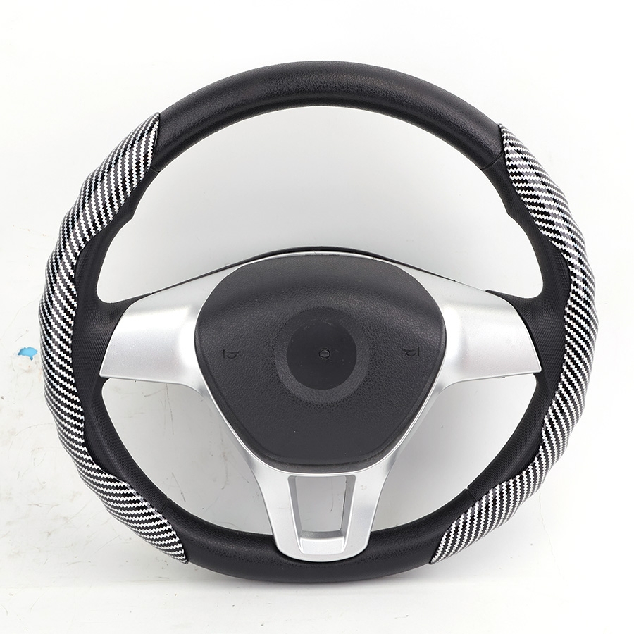 Ốp Bọc Vô Lăng CIND Carbon Bóng Thể Thao Mỏng Nhẹ Chống Trượt Phù Hợp Nhiều Dòng Xe