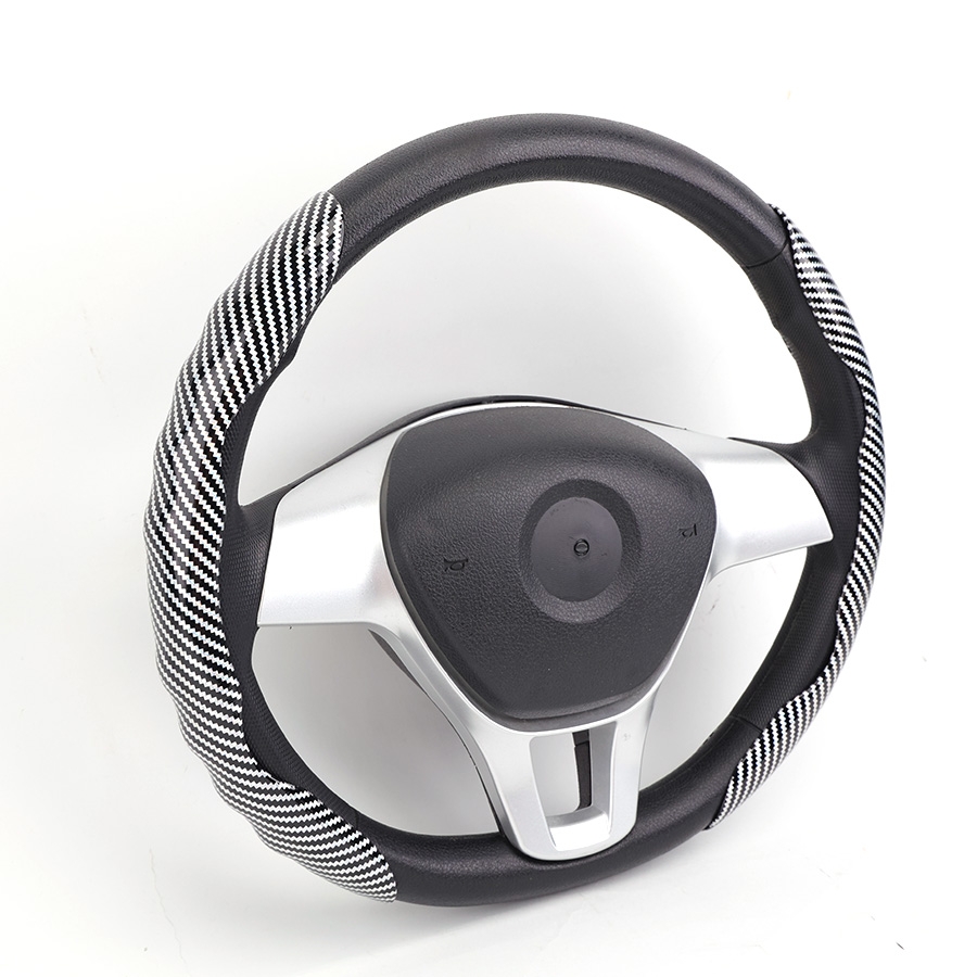 Ốp Bọc Vô Lăng CIND Carbon Bóng Thể Thao Mỏng Nhẹ Chống Trượt Phù Hợp Nhiều Dòng Xe