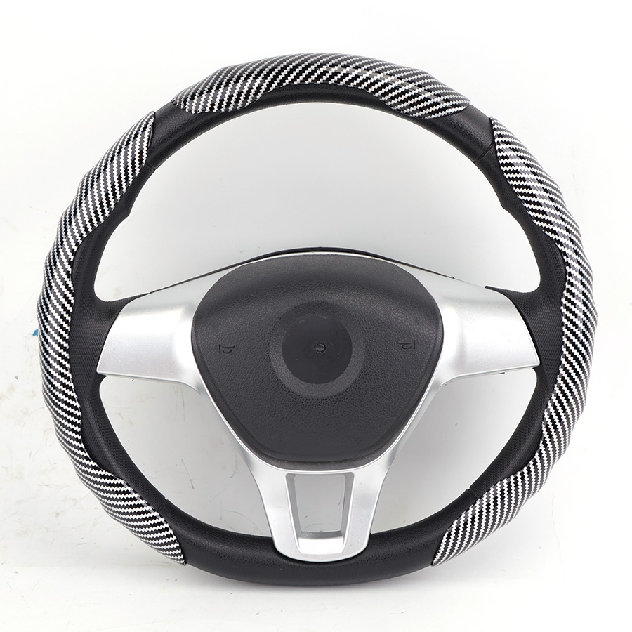 Ốp Bọc Vô Lăng CIND Carbon Bóng Thể Thao Mỏng Nhẹ Chống Trượt Phù Hợp Nhiều Dòng Xe