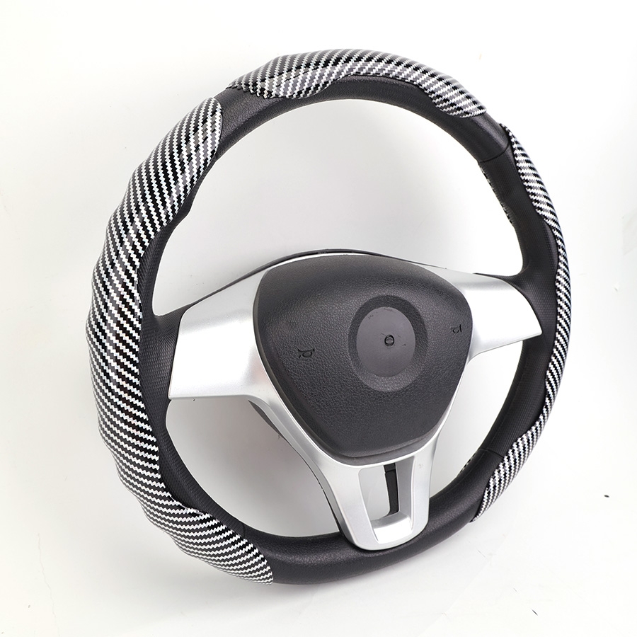 Ốp Bọc Vô Lăng CIND Carbon Bóng Thể Thao Mỏng Nhẹ Chống Trượt Phù Hợp Nhiều Dòng Xe